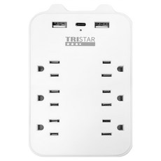 TRISTAR 三星牌 旅行快速充電器 9孔 TS-USB165, 1個, 14cm, 白色
