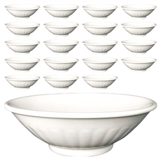 TATUNG 大同磁器 生意碗 5號 5.3吋 20個 單色 碗組, 白色, 1組