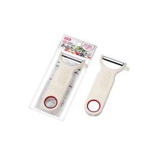 日本製echo削皮刀 輕鬆削皮、舒適握感、耐用安全, 1入, white