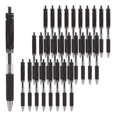 小麥購物 按壓中性筆 G199 0.5mm 11g 30支, 黑色, 1組