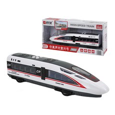 BAOLE STAR TOYS 寶樂星 聲光高鐵火車頭模型 短版 手推趨動 車門可開 帶音效 5883, 顏色隨機, 1台