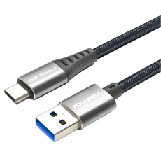 POLYWELL 寶利威爾 USB3.2 Type-C-Type-A 充電傳輸線, 1m, PW15-W45-A360, 1條