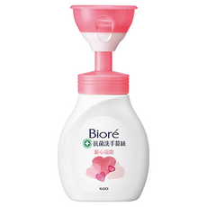 Biore 蜜妮 愛心泡泡抗菌洗手慕絲, 280ml, 1瓶