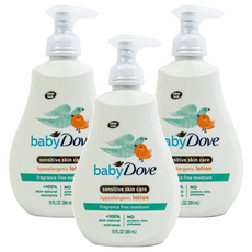 babydove 孩童保濕舒緩乳液 無香 384ml*3瓶