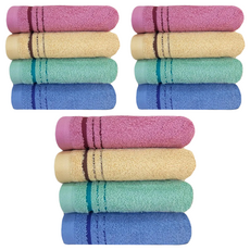 OK-PO-LO 好馬牌 歐洲色柔順厚實毛巾 12條, 1組