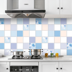 半島良品 炫染廚房防油貼磁磚貼 莫蘭迪紫磚, 1個