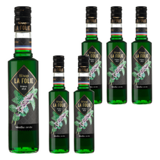 LA FOLIE 綠薄荷果露 Spearmint, 清新薄荷味蕾，口感涼爽, 350ml, 6瓶