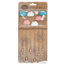 QUALy Cloud Stirrer 朵朵雲兒攪拌棒 藍粉, 6件, 1組