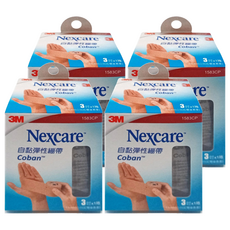 3M Nexcare 自黏彈性繃帶 3吋, 4盒