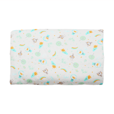 PUKU 藍色企鵝 輕柔印花夏被, 派對水 白色