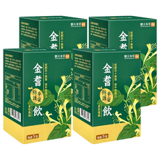 順天本草 金耆平安防護飲，金銀花+黃耆 提升保護力, 5包, 50ml, 4盒