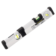 Ebisu DiAMOND G 耐撞可調水平尺 無磁, 帶G保護器 量角器 帶V型槽 磷光氣泡管, 1個