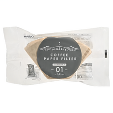 HARIO 好璃奧 原色台型濾紙101, 1組, 100張
