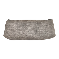 conifer 綠的事務 Spring 春漾系列 收納筆袋 大 19x7x4cm 環保PU皮革 金屬 霧靄蒼灰, 1個