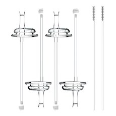 soonsooa 吸管學習杯吸管替換組, 適用於DoubleHeart, Grosmimi, Upis等品牌, S-D1501, 1組