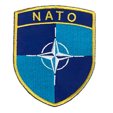 A-ONE 匯旺 北大西洋公約 NATO 刺繡布貼 8x5cm 台灣製, 彩色, 1個