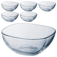 ADERIA GLASS 亞德利調理缽, 透明, 6個