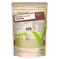 Vilson 米森有機 有機砂糖, 無添加防腐劑、人工香料及色素，無添加抗凝結劑，來自純淨無汙染農場, 450g, 1包