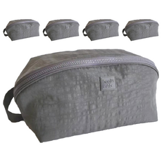 內衣收納包, 尼龍可水洗材質, 大容量旅行收納好幫手, 灰色, 5個