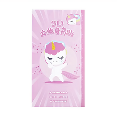 vanibaby 磁吸式3D立體身高尺, 獨角獸 粉色
