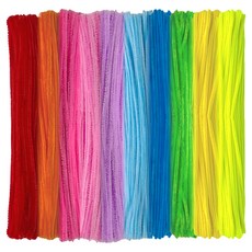 Mandeulhaby 彩色毛線鐵絲 03 100條 - DIY手工藝材料 兒童益智玩具, 多色