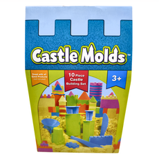 Kinetic SaND 魔法動力沙 混和顏色 10件城堡建築套裝, 1盒, 220g