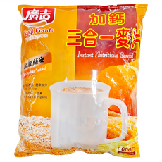 廣吉 加鈣三合一麥片 (30公克 X 20包), 600g, 1袋