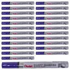 Pentel 飛龍文具 MMP10-V 紫色中字油漆筆, 1色, 24支