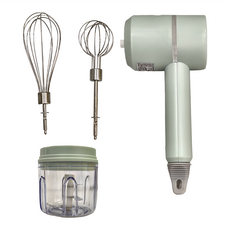 Kolin 歌林 無線多功能切碎打蛋器3件組 長形攪拌網 + 燈籠攪拌網 + 研磨杯組 20.5 x 10 x 6.2 cm, KJE-HC620, 1組