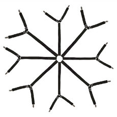 床單固定器 升級款 黑色 - 穩固防滑 適用各種尺寸床單, 2個