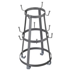 KitchenCraft 鑄鐵掛式杯架, 灰色, 節省空間, 廚房收納, 1個