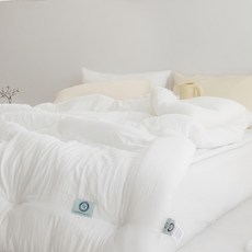 yesbedding mongle mongle 奈米纖維莫代爾水洗薄被子, 白色