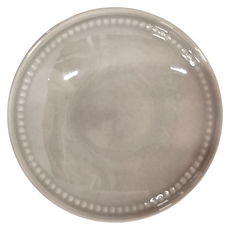 醇色浮雕3.75吋味碟, 米白色, 1個