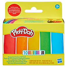 Hasbro 孩之寶 Play-Doh 培樂多 基本色彩10件組, 283g, 1盒, 混合色