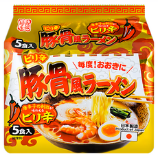 函館麵屋 辛豚骨風味 辣, 5包