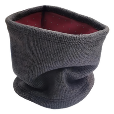 SnowIOU 樹飛雪 石墨烯遠紅外線脖圍 FREE SIZE 男女適用, 灰色 + 紅色