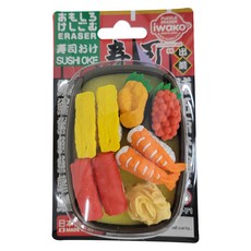 iwako 造型橡皮擦 壽司餐盒 Set, 日本製造, 1個