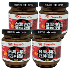 味榮 台灣辣豆拌醬, 味榮源釀醬油, 熟成半年赤味噌調味, 215g, 4罐