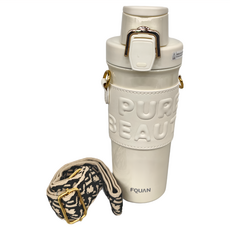 Beautylife 邁可 雙飲316不鏽鋼保溫水壺 680ml, 白色, 1個