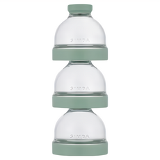 Simba 小獅王辛巴 神奇定量奶粉罐 3個, 酪梨 綠, 1組