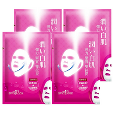 SEXYLOOK 西西露 彈力緊實雙耳掛面膜, 紅酒多酚+白金精華 緊緻肌膚 提升活力, 10片, 4盒