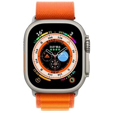 SwitchEasy 魚骨牌 ACTIVE 運動高山錶帶 42適用, 橘色, 1條