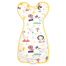 OhBabyLying 開釦袖成長包巾 春秋薄款 100%棉, 動物派對