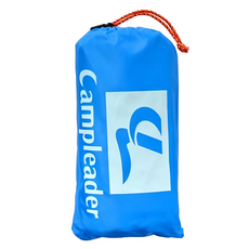 CAMPLEADER 三合一多功能雨衣 輕量天幕地墊 210T滌綸防水 PU3000, 230 x 140cm, 天藍色, 1件