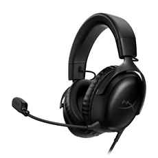 HyperX Cloud III 有線電競耳機, 黑色, 舒適耳罩,清晰語音通訊