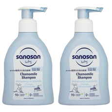 sanosan baby re:mind極潤洋甘菊洗髮精，溫和不刺激，含水解乳蛋白, 200ml, 2瓶