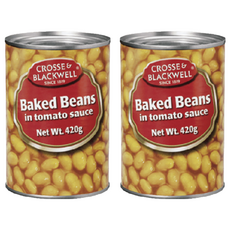 CROSSE&BLACKWELL 烘焙豆, 420g, 2罐