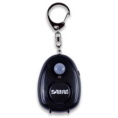SABRE 沙豹 2合1 隨身警報器 黑色 具備移動偵測功能 高分貝警報聲響 守護您的安全, 1入