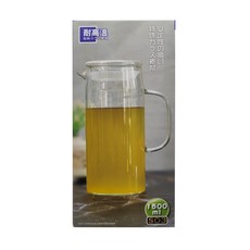 日安工坊 玻璃蓋直身壺 耐熱玻璃壺, SO3, 1.5L, 1個