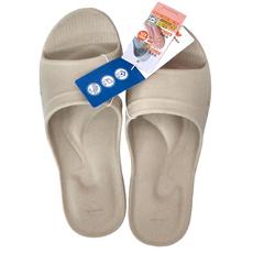 TAY SONG 太松 嚴選Q彈家居拖鞋 減壓 舒適材質 防滑, L, 米灰色